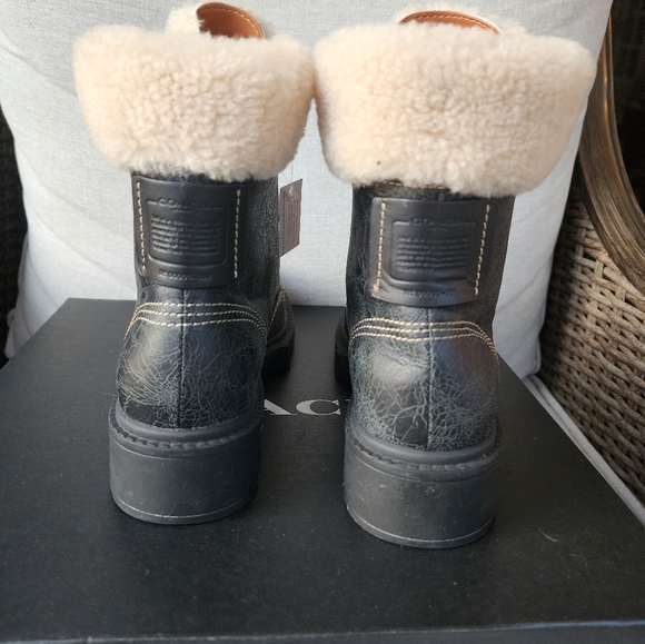 COACH Lorimer Combat Boots - Picture 5 of 8